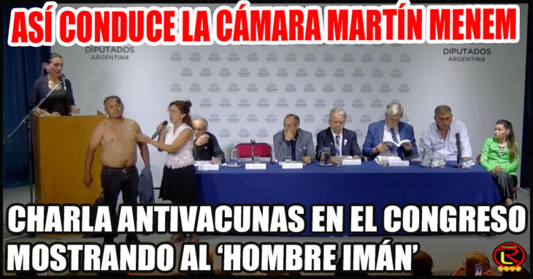 Polémica por acto antivacunas: un hombre en cuero afirmó tener “magnetismo post vacuna”