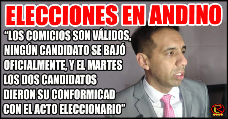 La IGP confirmó a Dyango Romero como nuevo Presidente de Andino