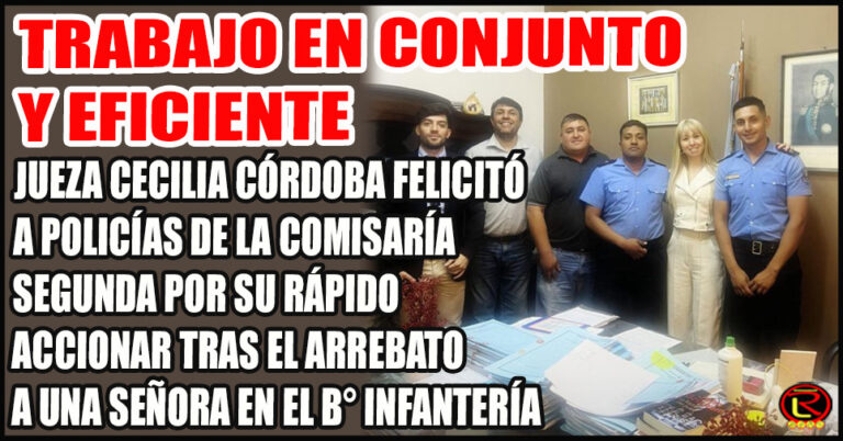 La Jueza actuó rápido, la Policía también y como resultado el delincuente quedó detenido