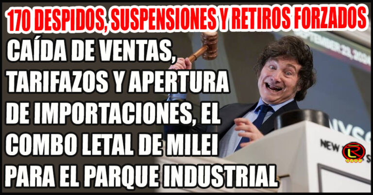 Inca, ENOD, Textilcom, Ritex, Puma, Serrano, Dinpe, Hilados, Vulcalar, Maggiora y Colortex padecieron a Milei