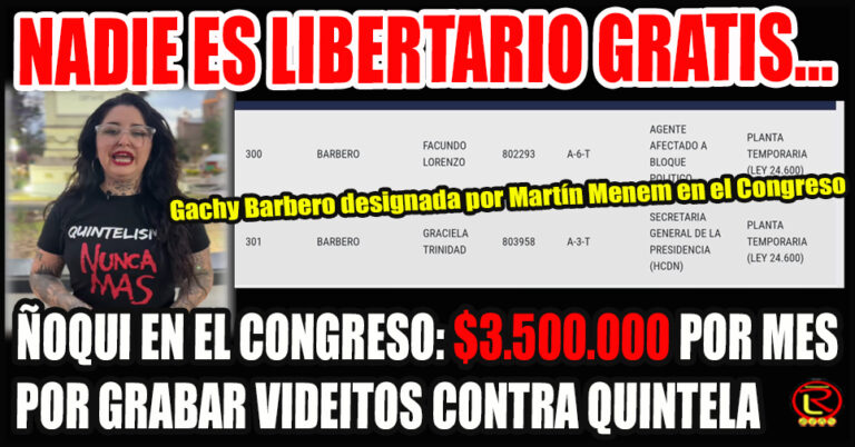 Vivir del Estado: Martín Menem nombró a la novia de Matías Aguero en el Congreso de la Nación