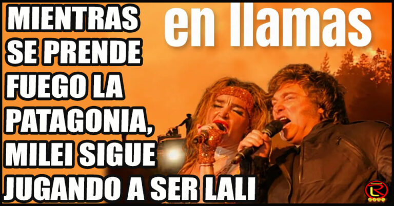 Un Presidente a puro baile y canto en medio de las llamas