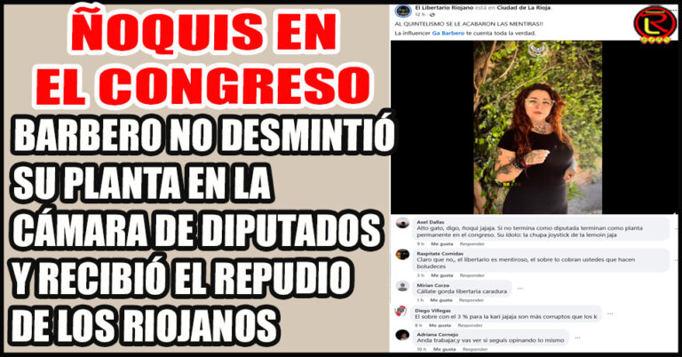 Enojo en las redes contra la libertaria que cobra $3.500.000 en el Congreso sin ir a trabajar