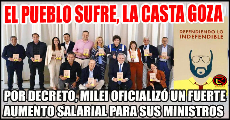 El decreto aclara que la actualización no alcanzará a Milei ni a Victoria Villarruel