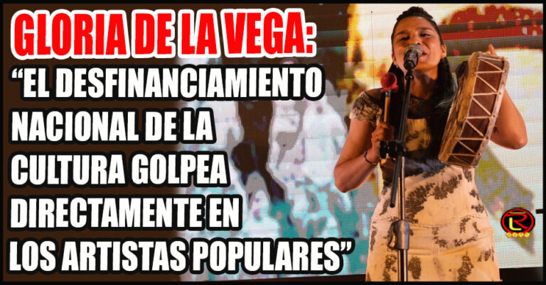 La cantante riojana alertó que “hay un abandono muy fuerte del Estado nacional en políticas culturales»