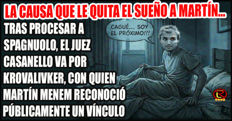 Si Casanello sigue excarvando, inevitablemente llegará a Martín y Lule Menem