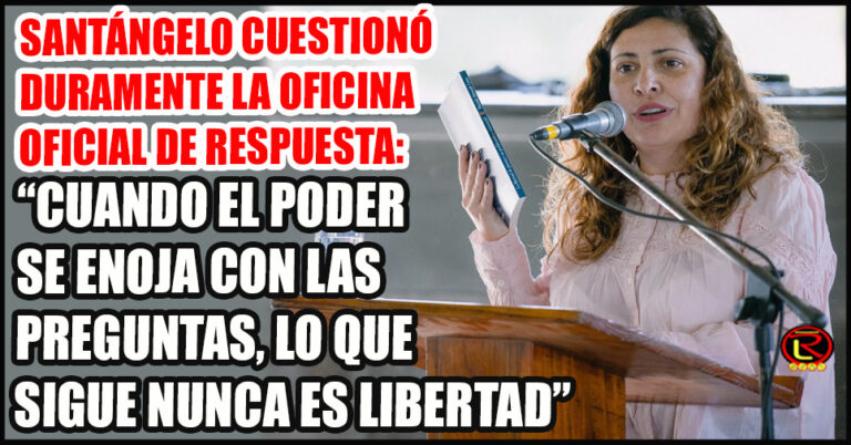 «No es transparencia, es intimidación; no es información, es disciplinamiento»