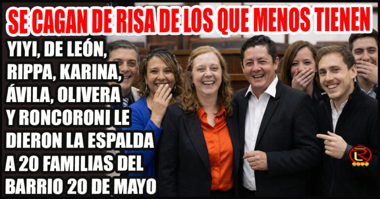 Concejales libertarios eligieron abandonar a familias que hoy viven con miedo de perder todo