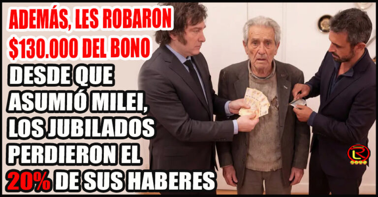 Mientras la Casta viaja en Jet Privado, a los Jubilados se les hace cuesta arriba llegar a fin de mes