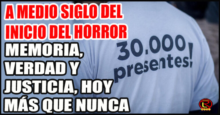 Un compromiso vigente frente al terrorismo de Estado