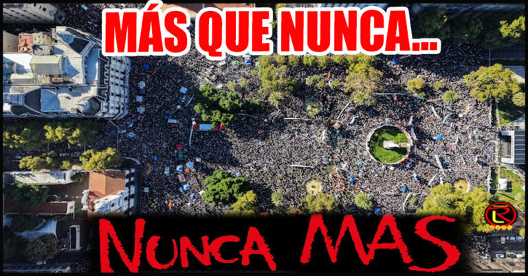 Una multitud se manifestó contra Milei y defendió la Memoria, la Verdad y la Justicia