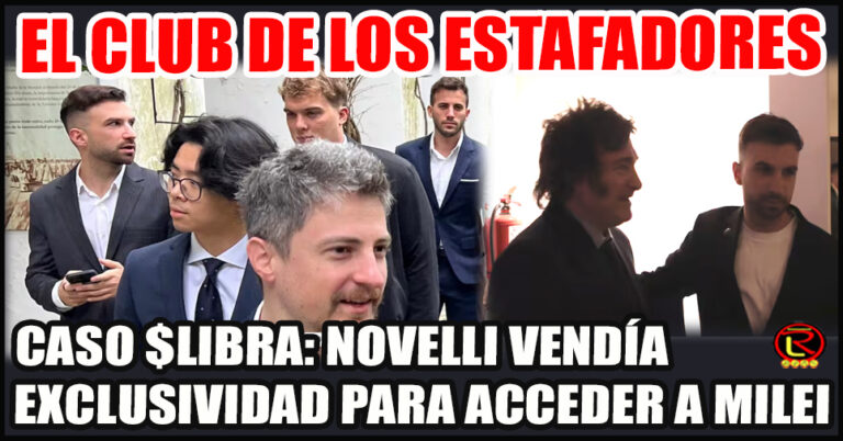 El Presidente y Novelli tenián una especie de sociedad para las estafas Cripto