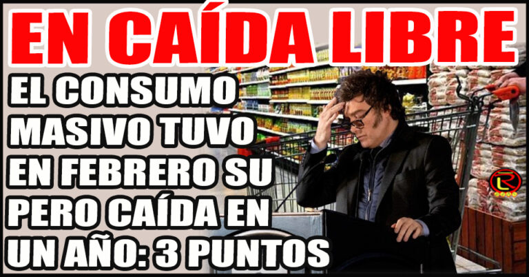 Cae el consumo en supermercados, comercios de barrio, mayoristas y farmacias