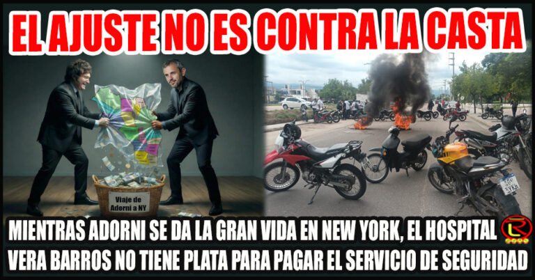 Los fondos que Nación debería destinar a la Salud, se la gasta en los viajecitos de Adorni