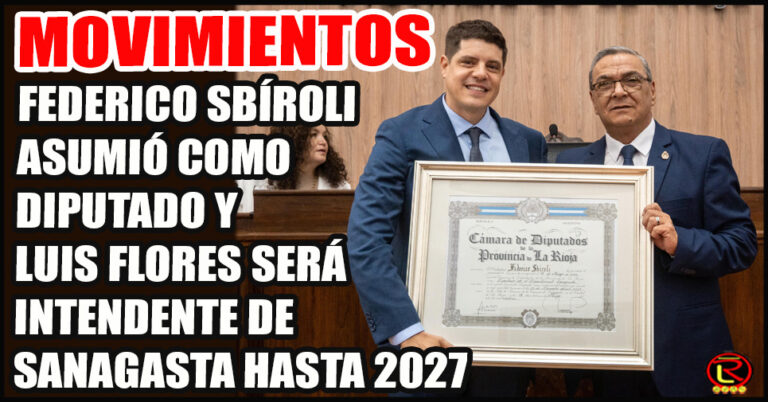 El ahora ex Intendente de Sanagasta asumió la Diputación que obtuvo en Octubre de 2025