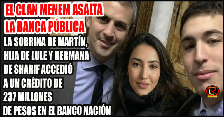 Nazarena Menem tiene 26 años y trabaja hace un año en la Auditoría General de la Nación