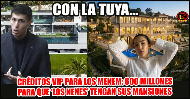 Crece el escándalo de facilidades y accesos hipotecarios para el Clan Menem