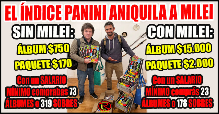 Las Figuritas del Mundial evidencian la tremenda pérdida de poder adquisitivo en Argentina