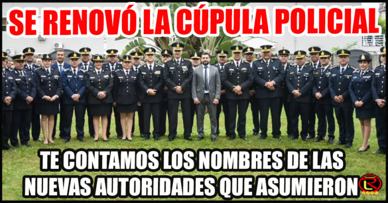 El gobernador Ricardo Quintela tomó juramento a las nuevas autoridades de la Plana Mayor de la Policía