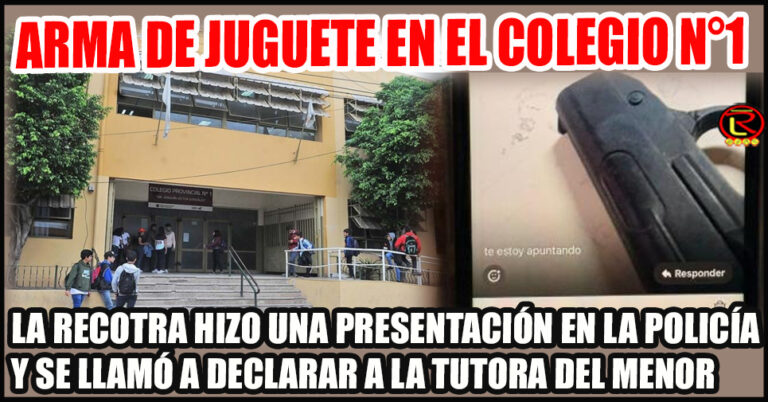 Momentos de tensión y rápido protocolo en el Colegio N° 1
