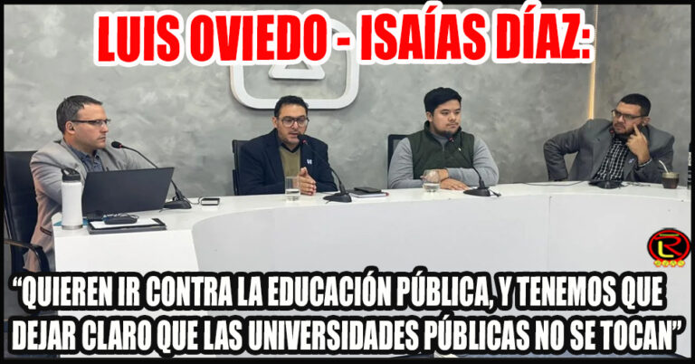 El Vicerrector y el Secretario de Relaciones Institucionales de la UNLaR convocaron a la marcha