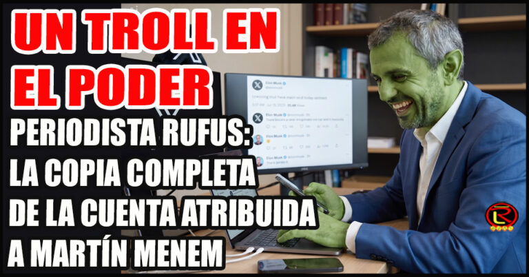 Fuego amigo y misoginia sistemática en el alter ego de Martín Menem