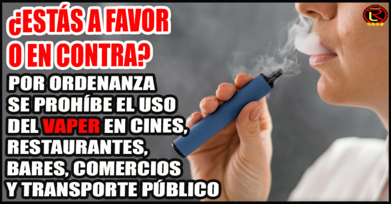 Concejales prohibieron el uso de vapers en espacios cerrados públicos