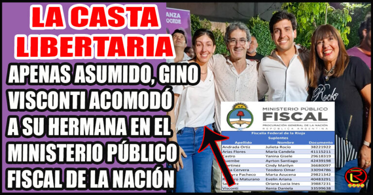 No lleva ni seis meses como Diputado Nacional y ya comenzó a acomodar a su familia en el Estado
