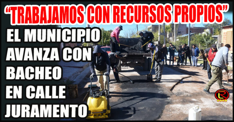 Intensos operativos de bacheo en la zona norte de la ciudad