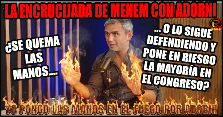 Los ‘aliados del Gobierno’ piden publicamente la cabeza de Manuel Adorni