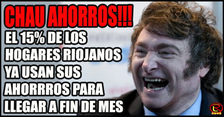 Lo que ahorraste con el Peronismo, lo gastás con Milei