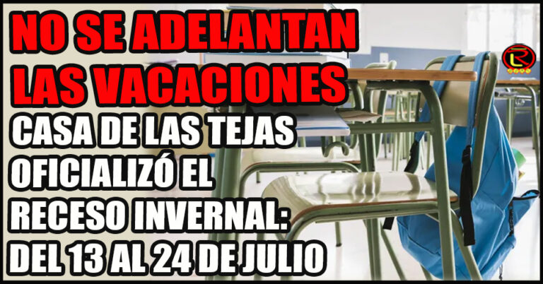 El Miércoles 8 será el último día de trabajo y clases