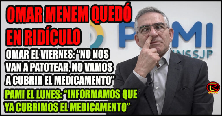 ¿Quién manda en PAMI La Rioja? Omar Menem NO
