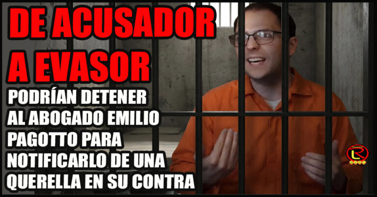Maniobras evasivas y dilatorias de Pagotto para evitar la Justicia