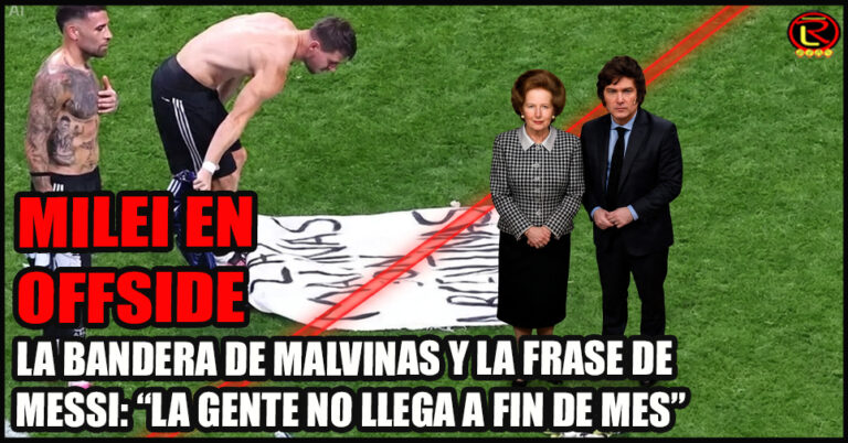La política económica y exterior de Milei quedó en Offside con La Scaloneta