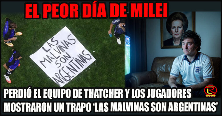 Milei tuiteó por el triunfo y lo destrozaron con memes: «Hinchabas por Inglaterra, sos Thatcher»