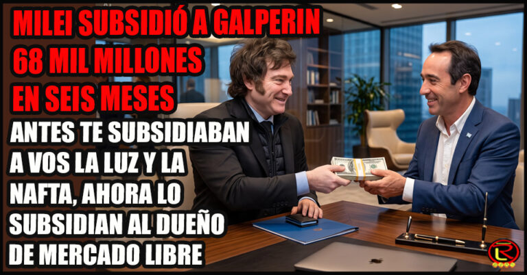 Mercado Libre recibió 68 mil millones en subsidios del Estado en seis meses