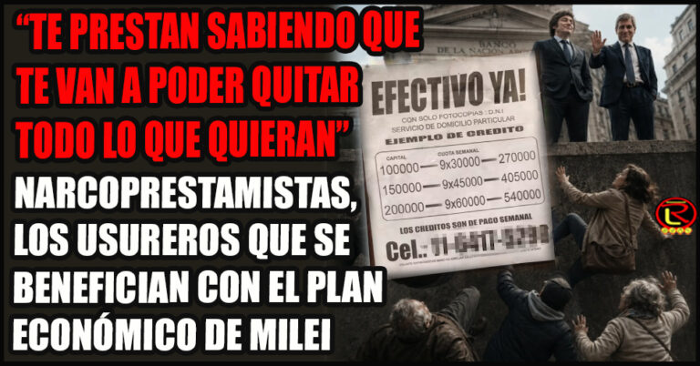 Cuando el Banco ya no te presta más, la desesperación te empuja a la clandestinidad y los usureros