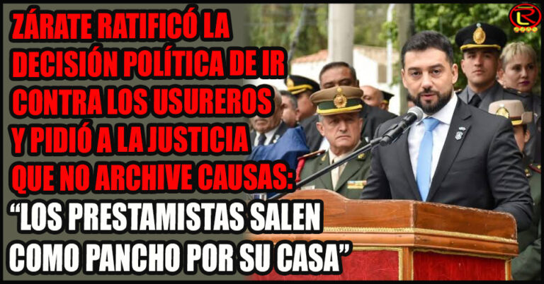 El Ministro de Seguridad dio detalles del usurero allanado y detenido el Viernes
