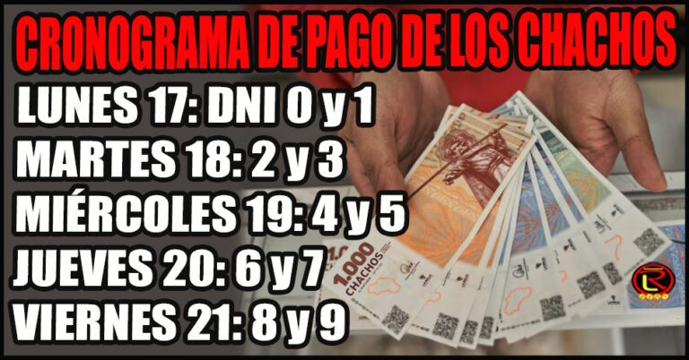 Se inyectarán al circuito economico local $4.000 millones en chachos
