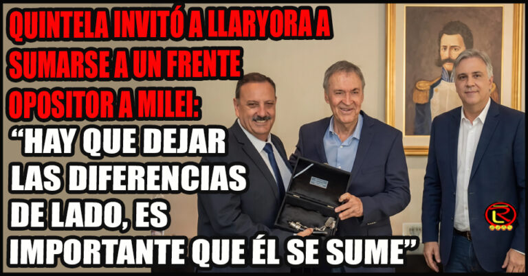«En términos personales tengo muy buena relación con Llaryora, con Schiaretti más aún todavía»