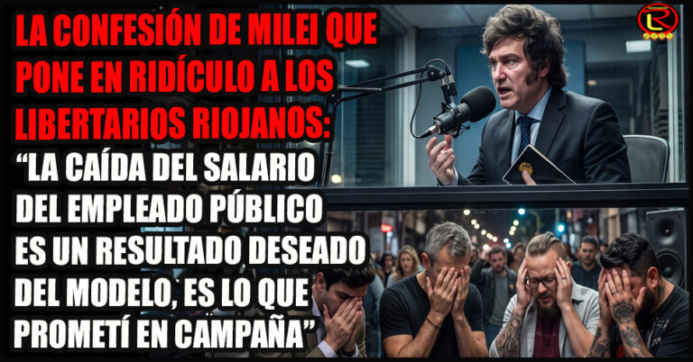 Lo dice Milei: si la LLA gana en 2027 en La Rioja se viene la Motosierra para los empleados públicos