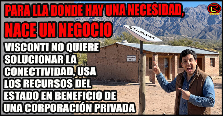 El Diputado Nacional libertario usa a los alumnos de escuelas rurales para concretar un negocio con STARLINK