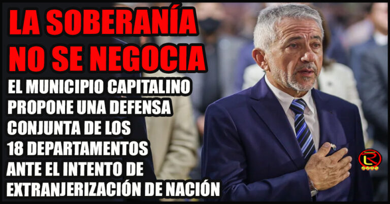 «Nuestra tierra no se vende, vamos a salir a defender lo que es nuestro, nuestra Patria»