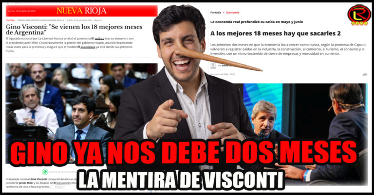La economía real profundizó su caída en mayo y junio, y echa por tierra la promesa y relato de Gino Visconti