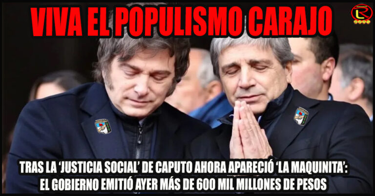 El ‘Plan Platita’ de Milei y Caputo
