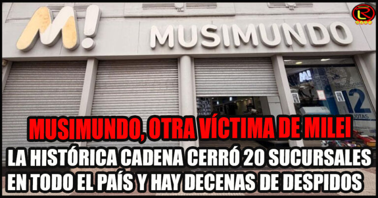 La caída del consumo provocó el cierre de Musimundo en Chaco, Formosa, Corrientes y Misiones