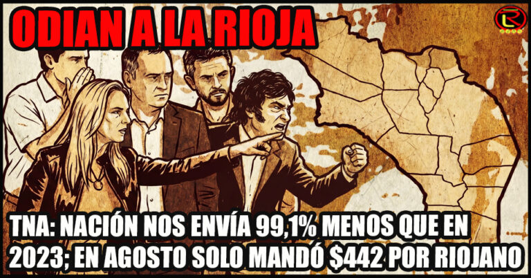 La Rioja quedó última en transferencias no automáticas: cayó 99,1 por ciento frente a 2023