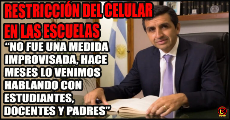 El Ministro de Educación contó como se gestó la iniciativa y cuándo empieza a regir