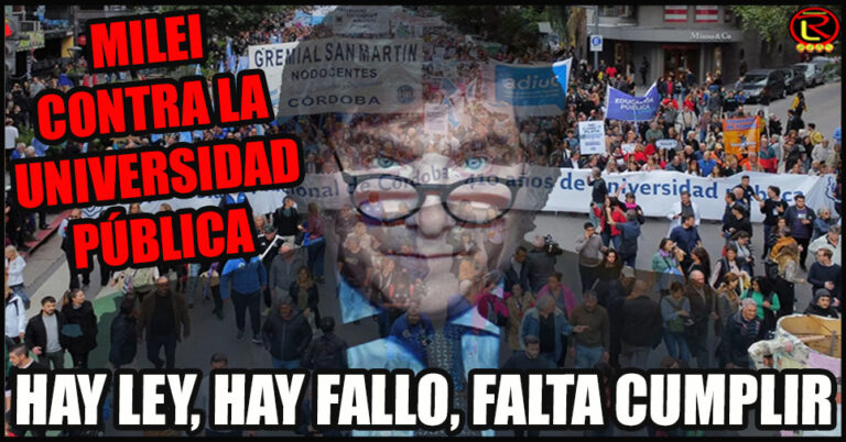 Milei pasó la motosierra sobre los Jubilados, las personas con discapacidad, los empleados públicpos… y la Universidad Pública